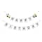 12 Pack: 5ft. White Happy Birthday Construction Banner Set by Celebrate It™
